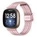 Fitbit Versa 3 Fine Steel Strap (Pink)