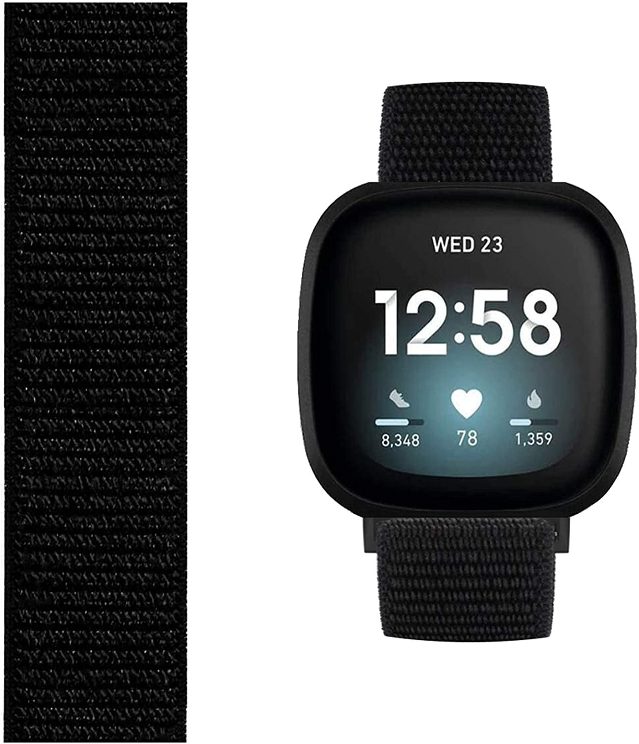 fitbit-versa-3-nylon-band-schwarz