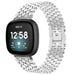 Fitbit Versa 3 Steel Strap Hexagons (Silver)