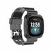 Fitbit Versa 3 Clear TPU Strap with Frame (Transparent Black)