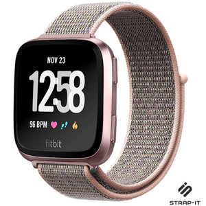 Fitbit Versa/Versa 2 Nylon Strap (Pink)
