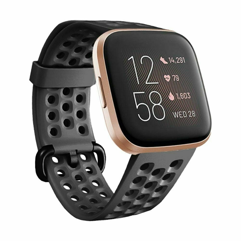 Fitbit Versa/Versa Breathable Strap (Black) - Main Image