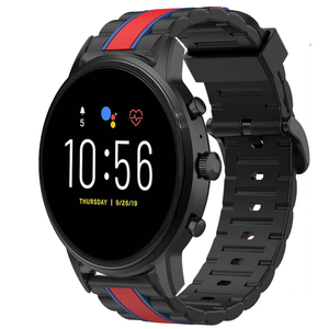 fossil-gen-5-bandje-siliconen-special-edition-zwar