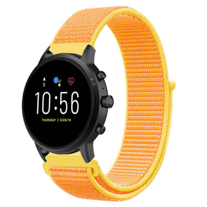 Fossil Gen 4 Explorist (HR) Nylon Strap (Light Yellow)