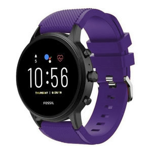 Fossil Gen 4 Explorist (HR) Silicone Strap (Purple)