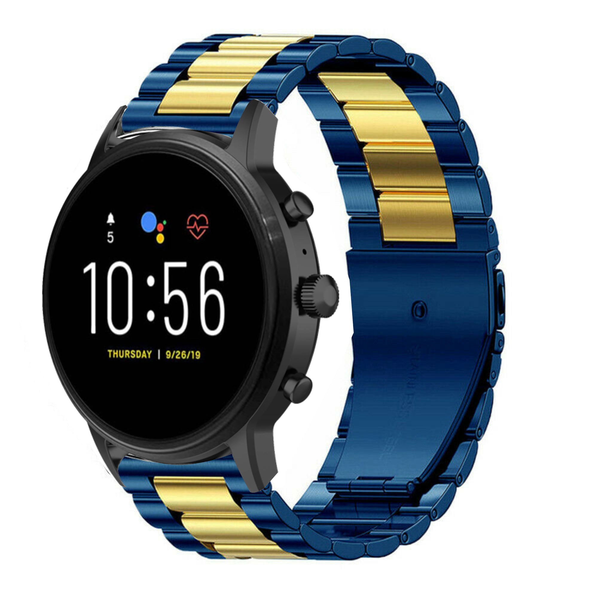 fossil-gen-5-stalen-band-blauw-goud