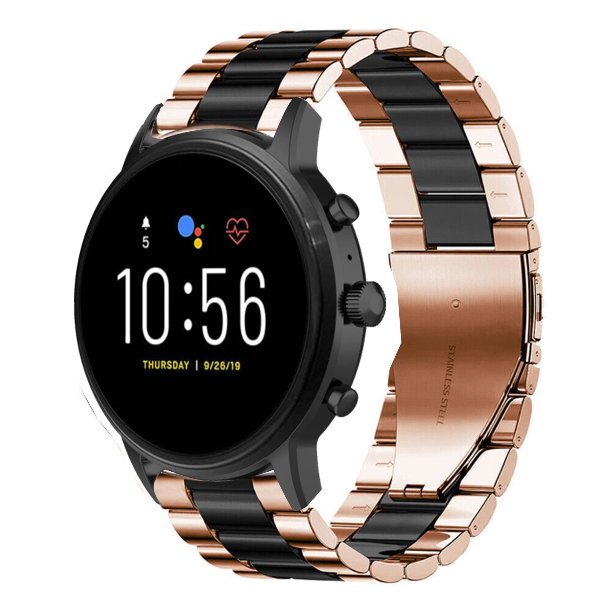 Fossil Gen Steel Strap (Rose Gold/Black)1