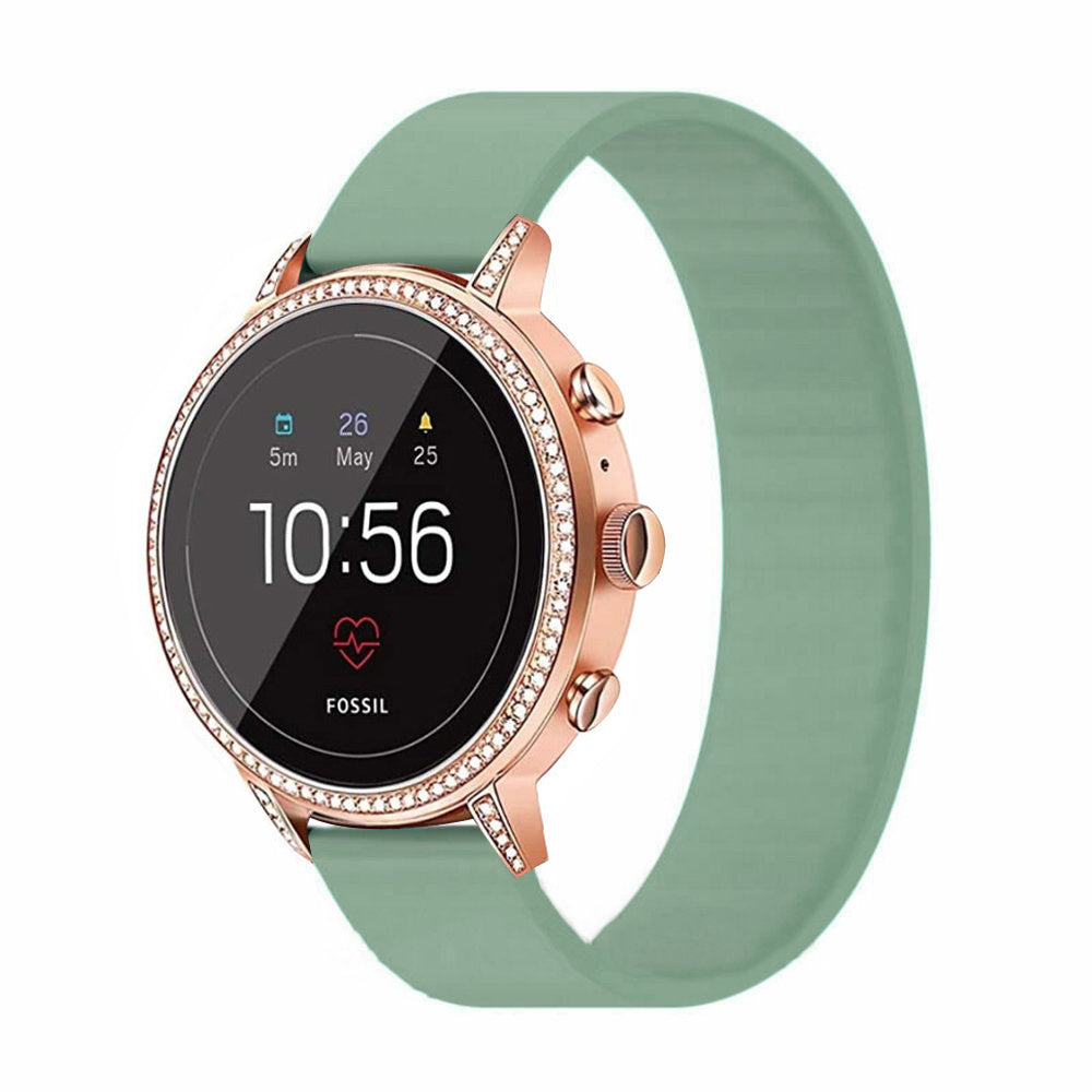 fossil-gen-5e-42mm-elastisch-bandje-groen