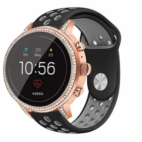 fossil-gen-5e-42mm-silicone-zwart-grijs