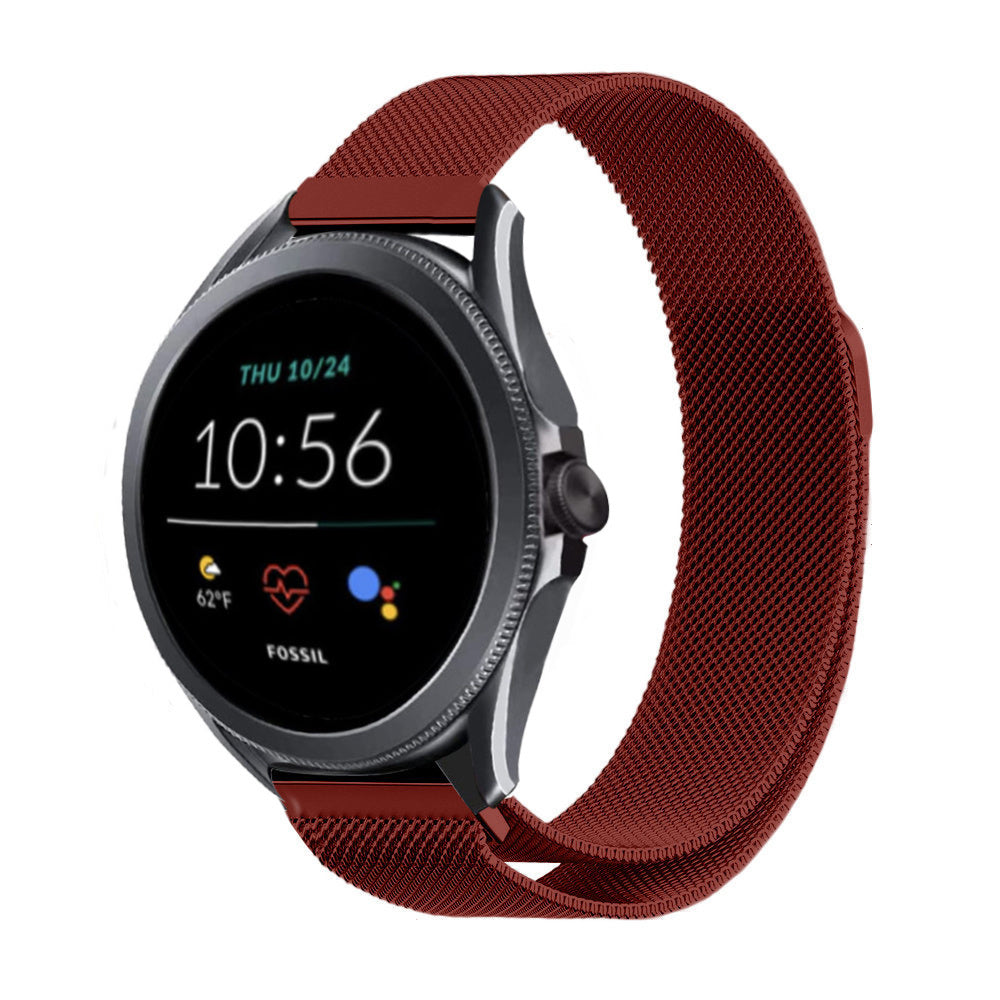 fossil-gen-5e-44mm-milanese-band-rood