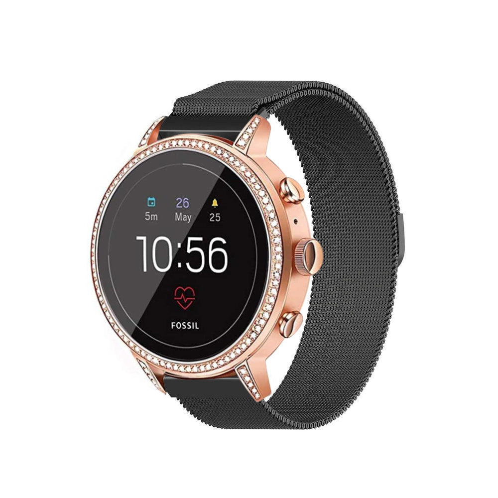 Fossil Gen Venture (HR) Milanese Strap (Black)