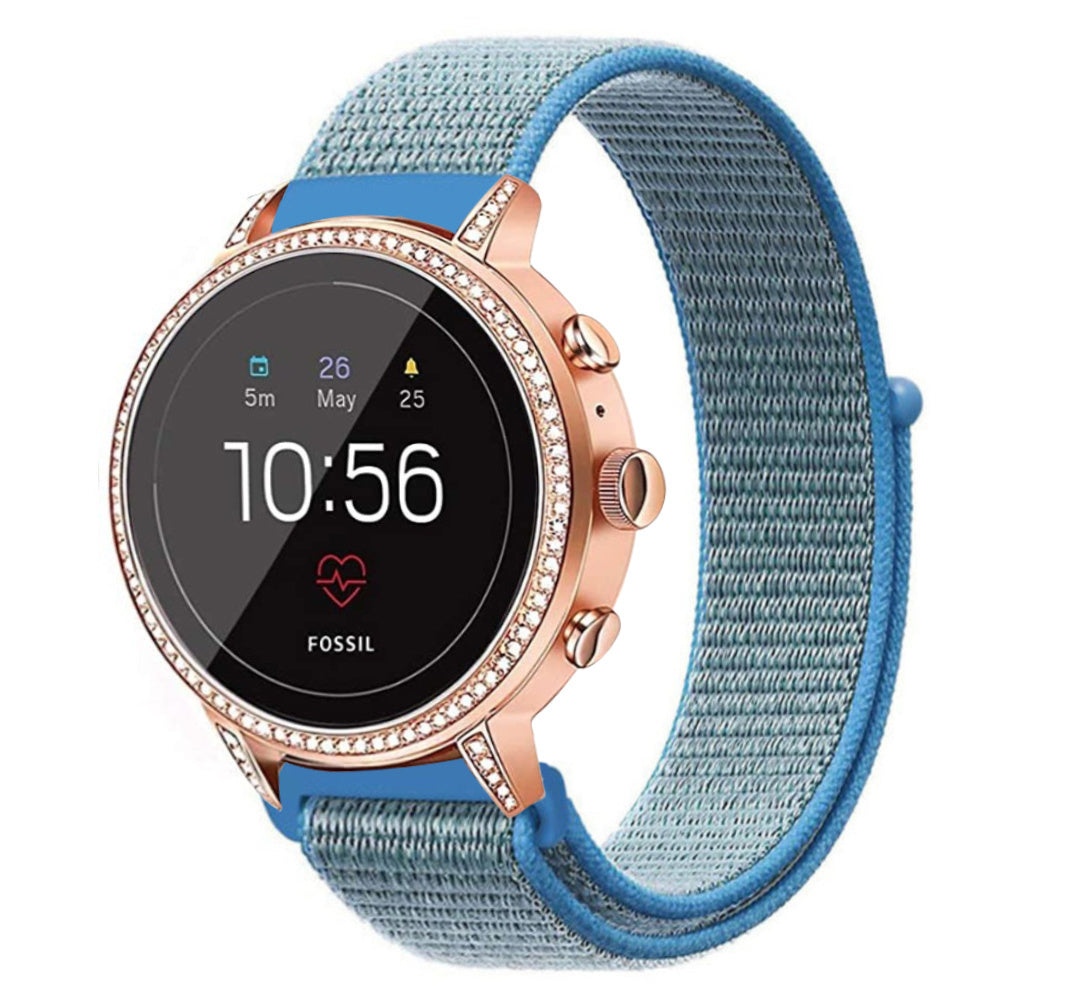 fossil-gen-5e-nylon-bandje-blauw