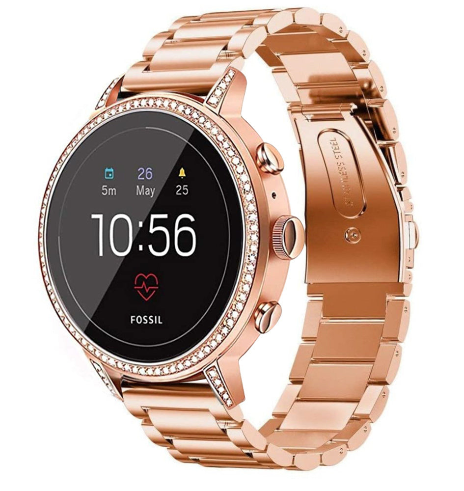 Fossil Gen 5e 42mm Steel Strap (Rose Gold)