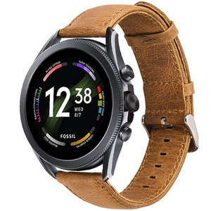 fossil-gen-6-44mm-leren-band-bruin