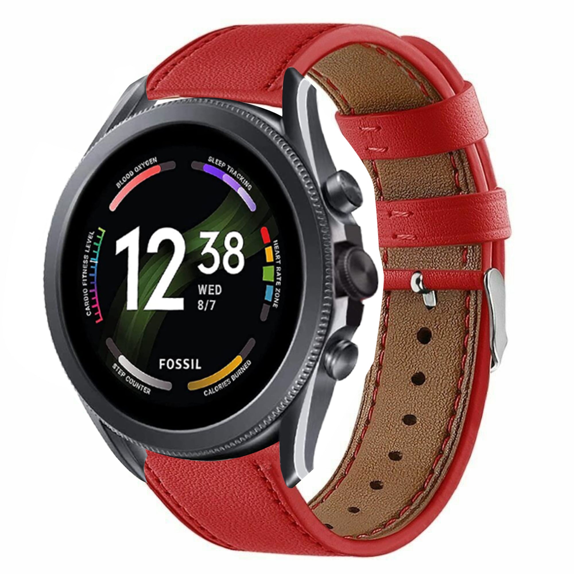 fossil-gen-6-44mm-leren-bandje-rood