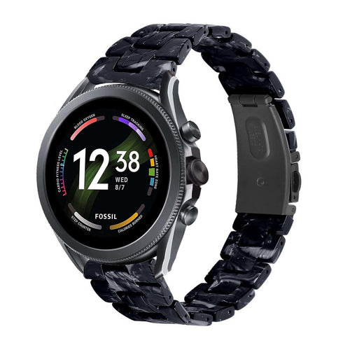 fossil-gen-6-44mm-resin-band-zwart-wit