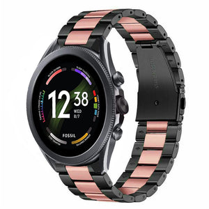 fossil-gen-6-44mm-stalen-band-zwart-roze