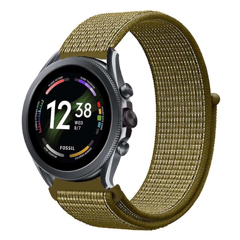 fossil-gen-6-nylon-band-olijfgroen