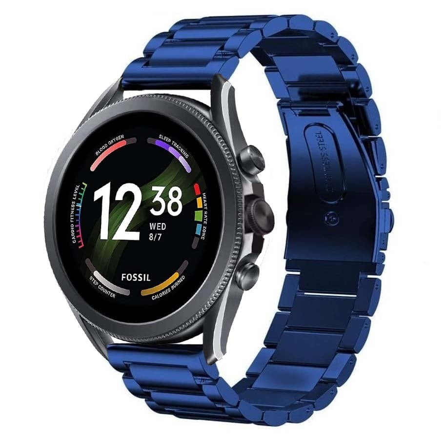 fossil-gen-6-stalen-band-blauw