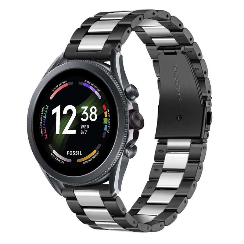 fossil-gen-6-stalen-band-zwart-zilver