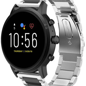 fossil-stalen-band-zilver-zwart