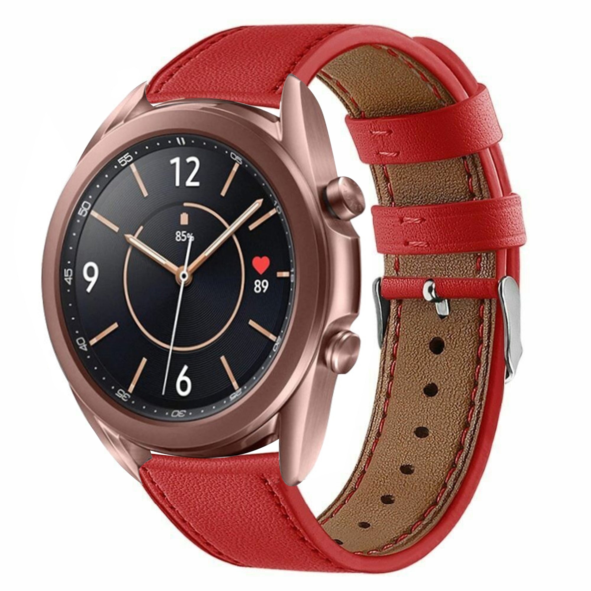 galaxy-watch-3-41mm-leren-bandje-rood