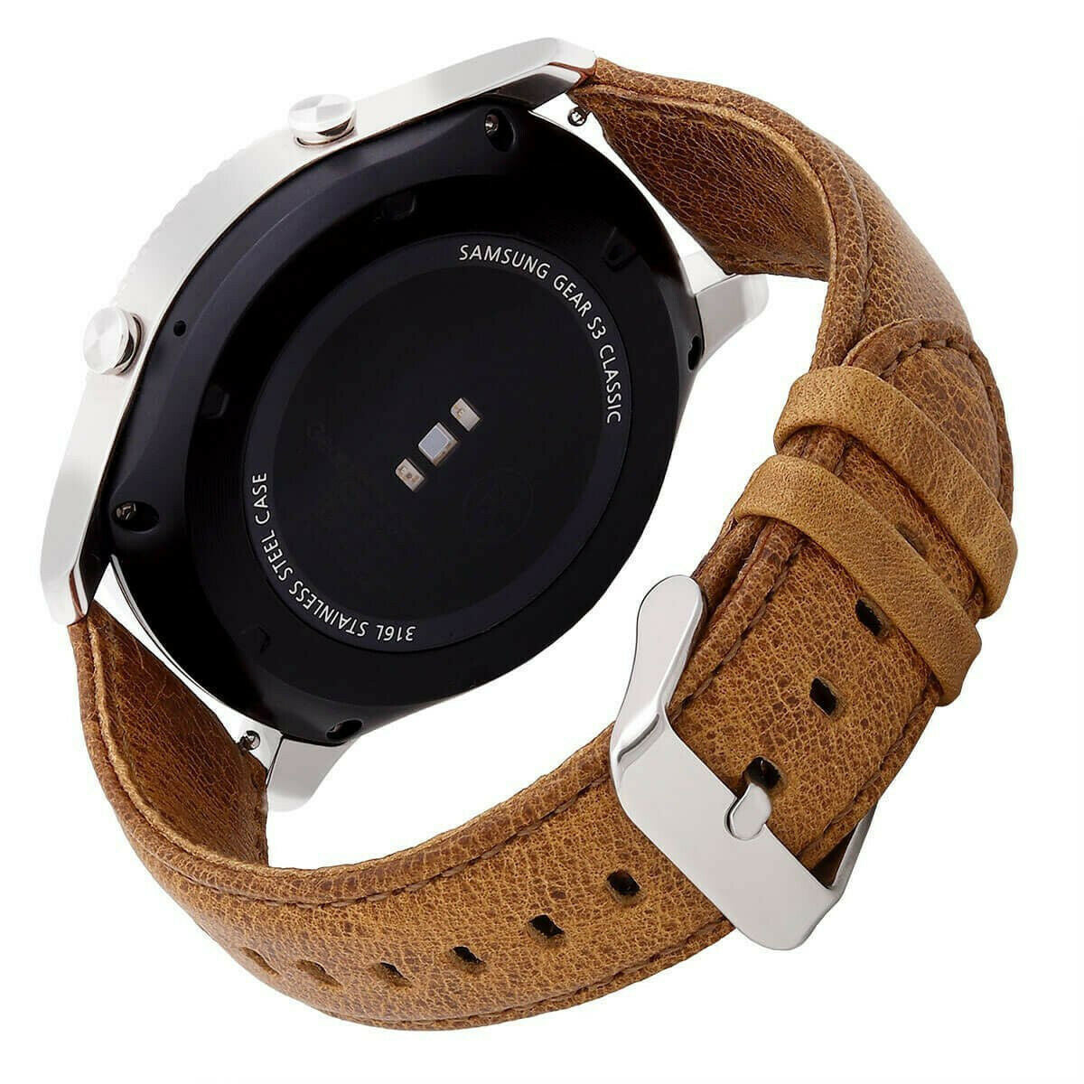 Galaxy Watch Armband 22mm Leder Braun Samsung Galaxy Watch