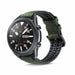 Samsung Galaxy Watch 3 45mm Silicone Leather Strap (Green)