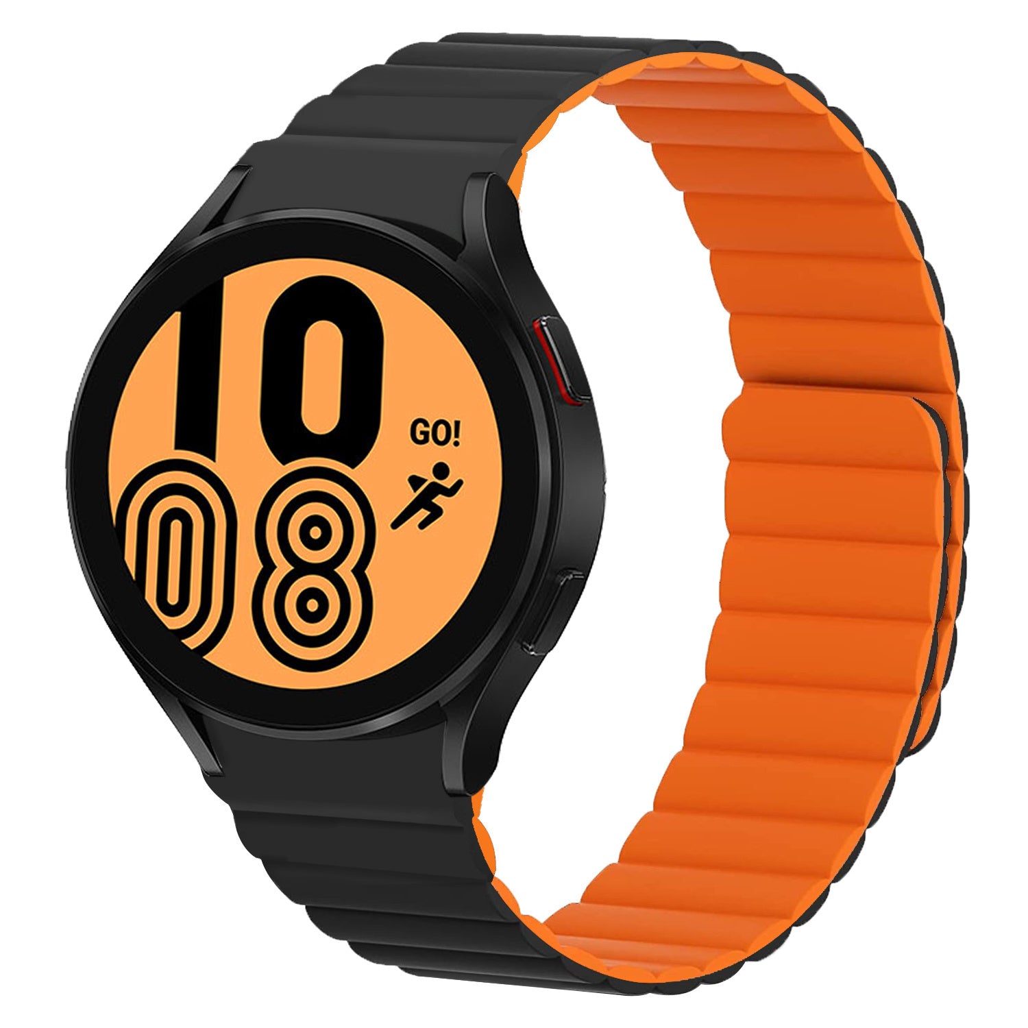 galaxy-watch-4-40mm-silikon-armband-schwarz-orange