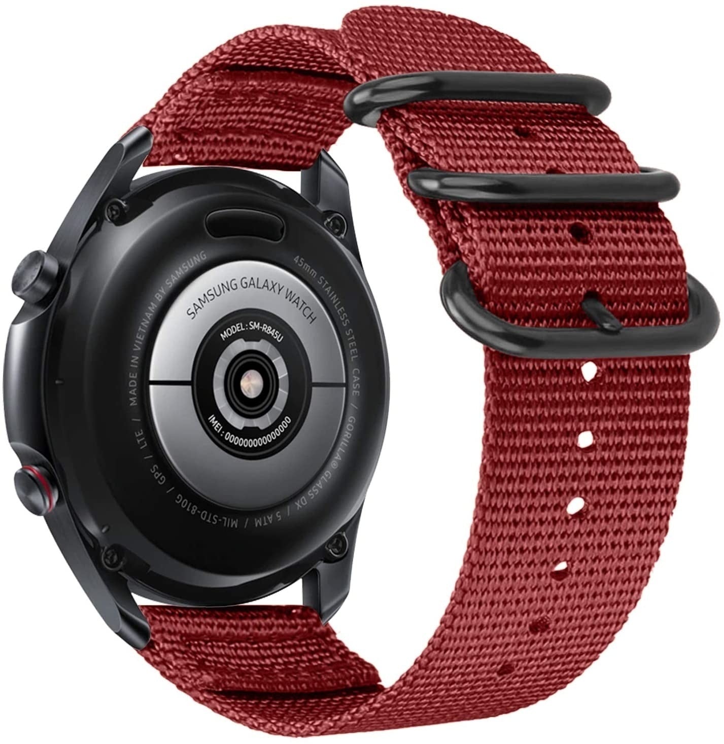 galaxy-watch-4-classic-nylon-schnallenarmband-rot