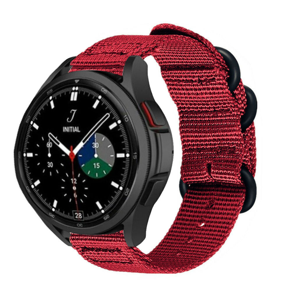 galaxy-watch-4-classic-nylon-schnallenarmband-rot