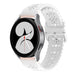 Samsung Galaxy Watch 4 44mm Patterned Silicone Strap (White)