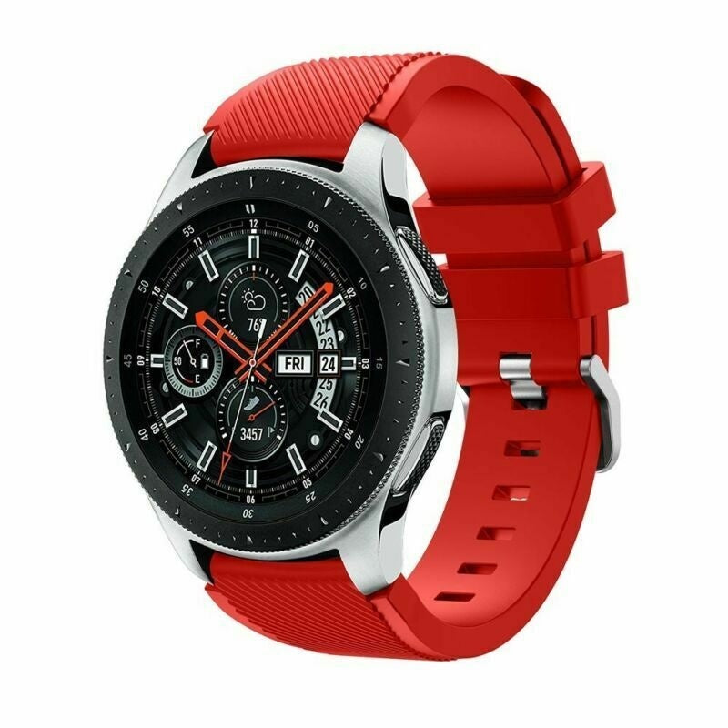 Samsung Galaxy Watch 46mm Silicone Strap (Red) - Main Image