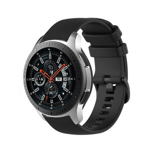 Samsung Galaxy Watch 46mm Premium Silicone Strap (Black)