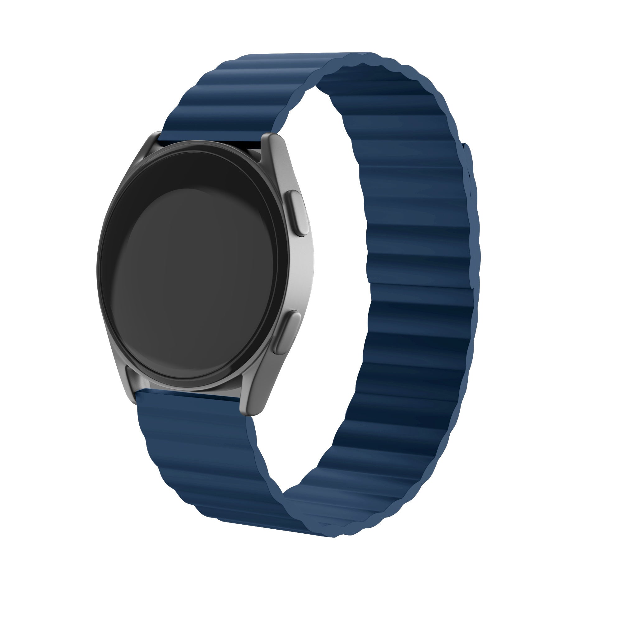 galaxy-watch-5-magnetisches-silikonarmband-blau