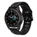 Samsung Galaxy Watch 4 Classic 46mm Patterned Silicone Strap (Black)
