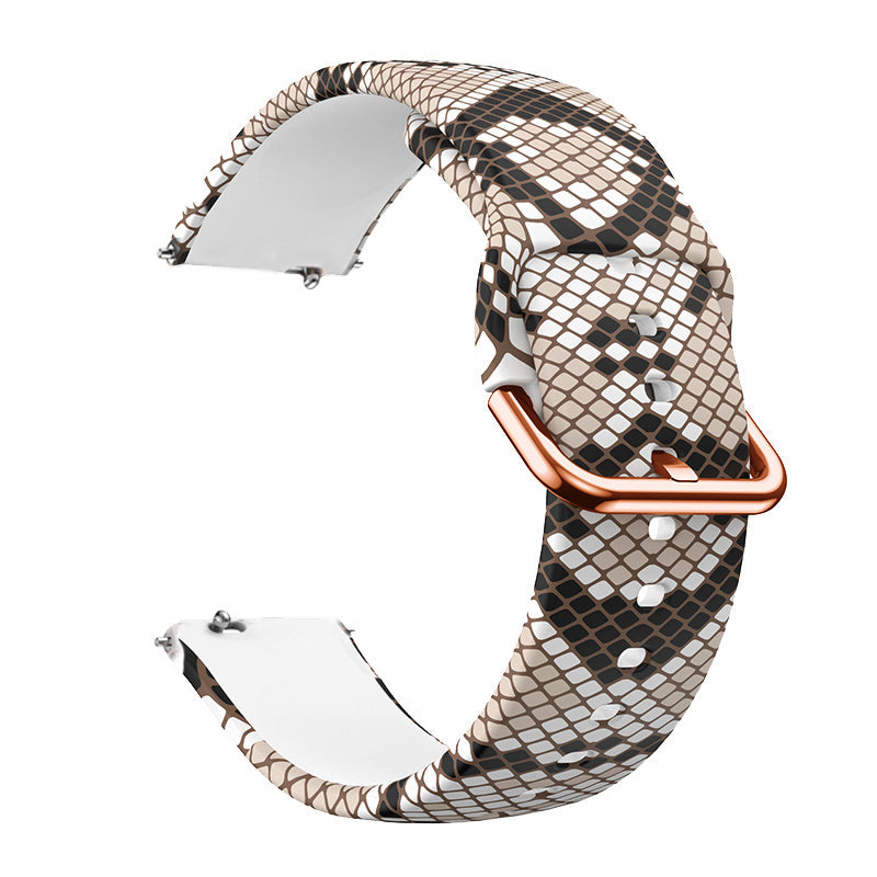 Watch Strap 20mm Silicone - Quick Release (Snake)