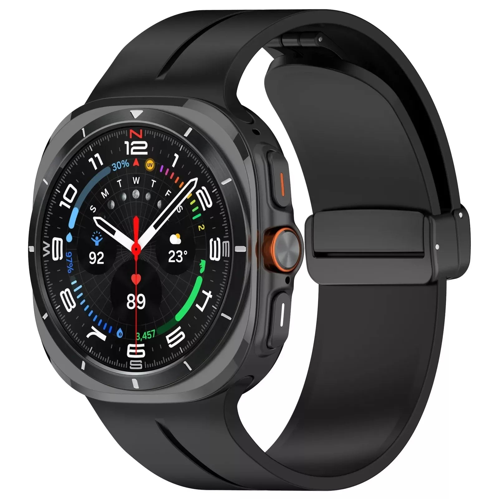 Samsung Galaxy Watch Ultra Sport Strap with D-buckle (Black)