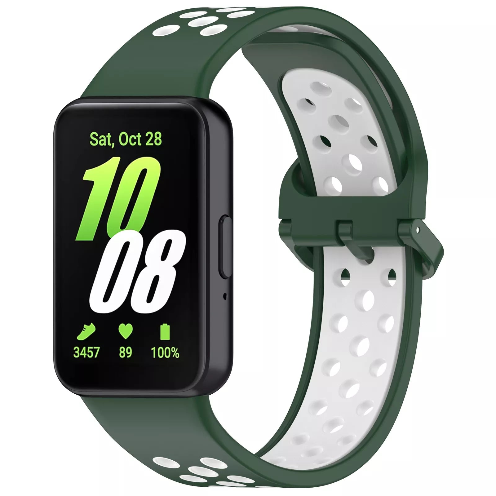 galaxy fit 3 sport band green white