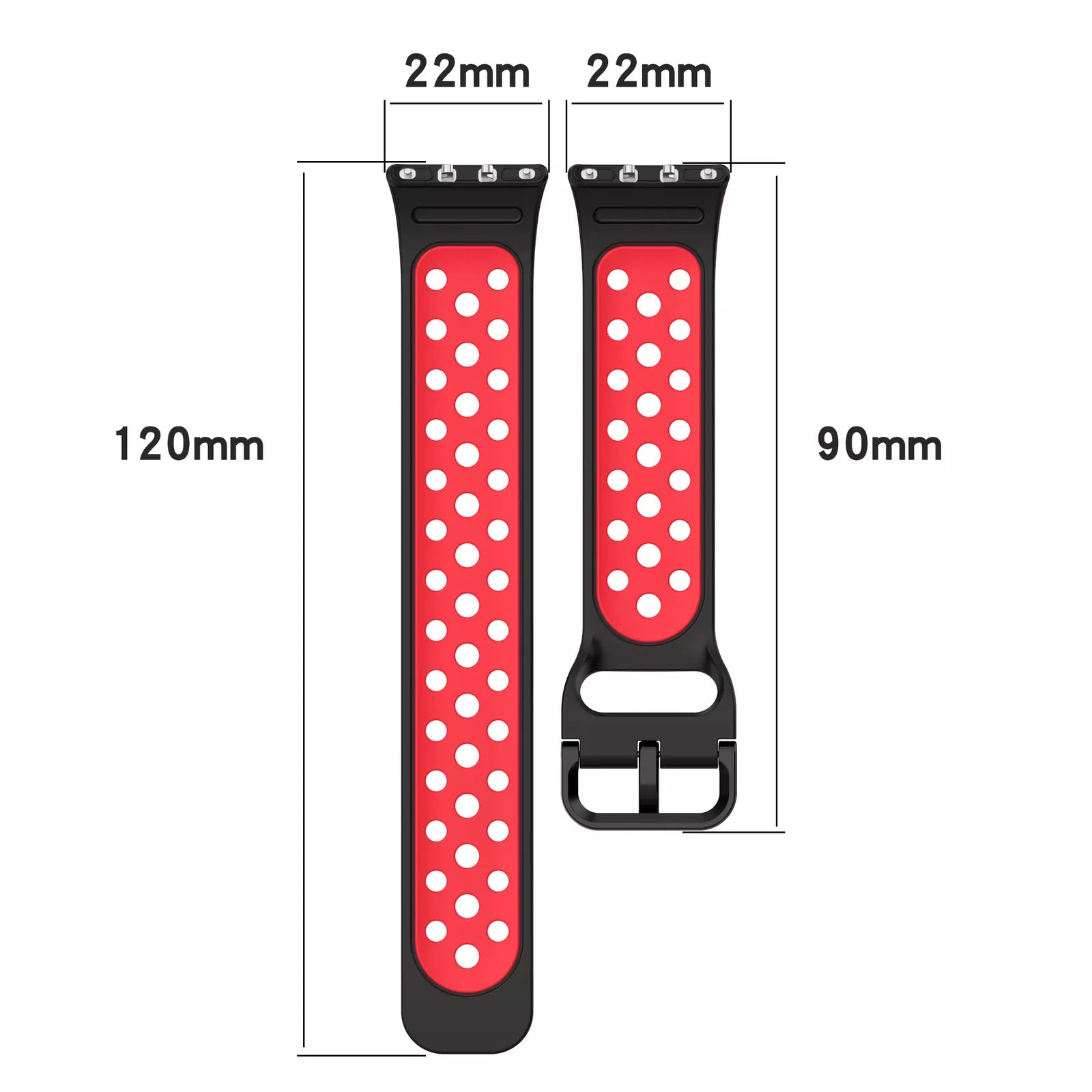 Samsung Galaxy Fit 3 Sport Strap (Black/Red)