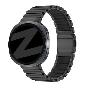 Bandz Samsung Galaxy Watch 8 - 44mm Titanium Strap 'Hybrid' (Black)