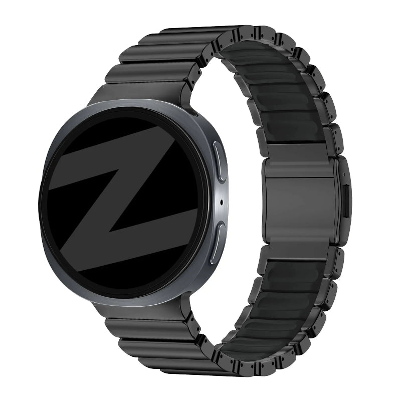 Bandz Samsung Galaxy Watch 8 - 44mm Titanium Strap 'Hybrid' (Black)