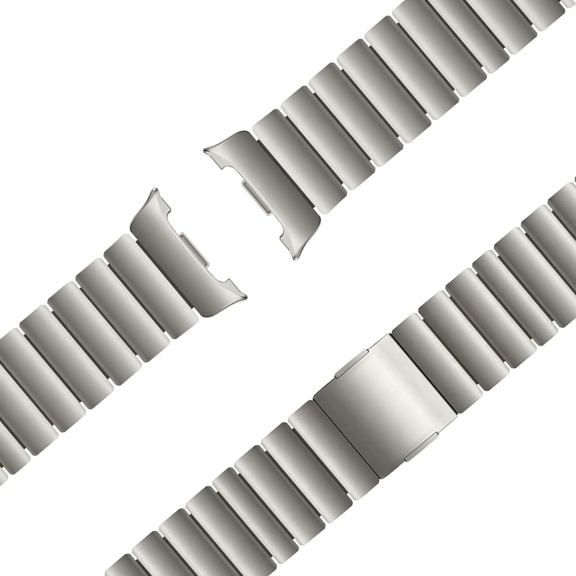 Bandz Samsung Galaxy Watch 8 Classic Titanium Strap 'Hybrid' (Titanium/Black)
