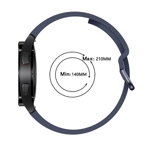 Samsung Galaxy Watch 4 - 44mm Buckled Silicone Strap (Dark Blue)