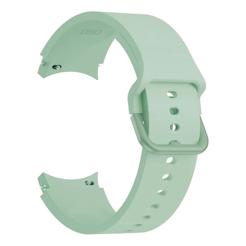 Samsung Galaxy Watch 4 Classic - 46mm Buckled Silicone Strap (Light Green)