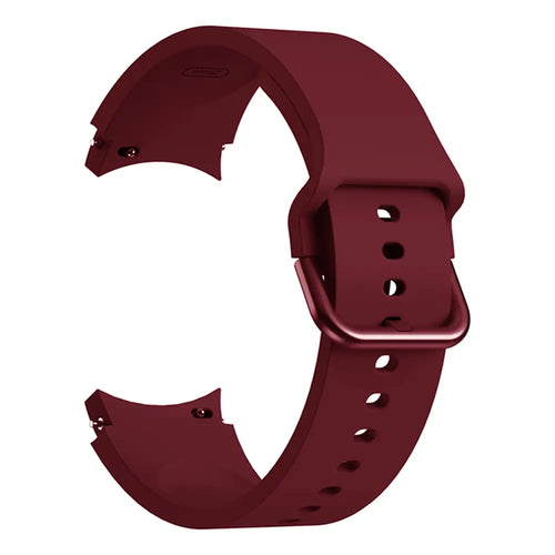 Samsung Galaxy Watch 6 - 40mm Buckled Silicone Strap (Wine Red)