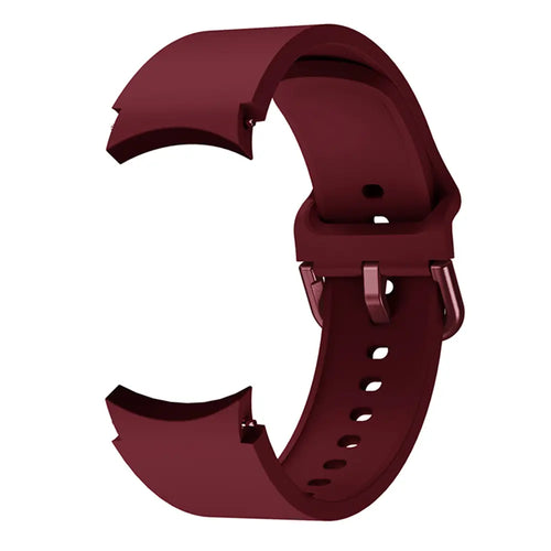 Samsung Galaxy Watch 6 - 40mm Buckled Silicone Strap (Wine Red)