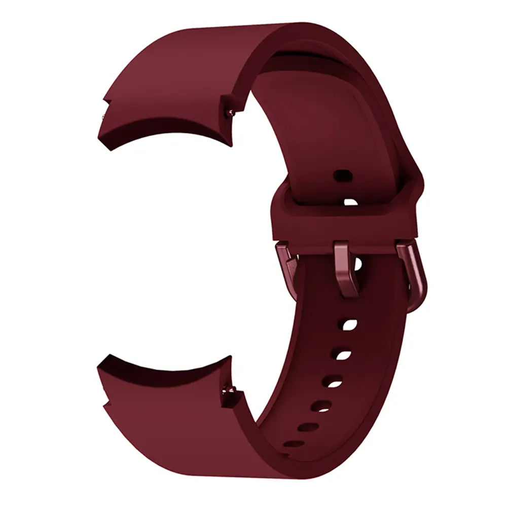 Samsung Galaxy Watch 6 - 40mm Buckled Silicone Strap (Wine Red)