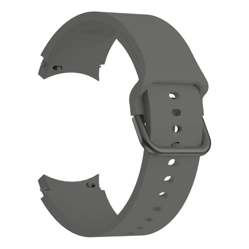 Samsung Galaxy Watch 4 Classic - 42mm Buckled Silicone Strap (Dark Grey)