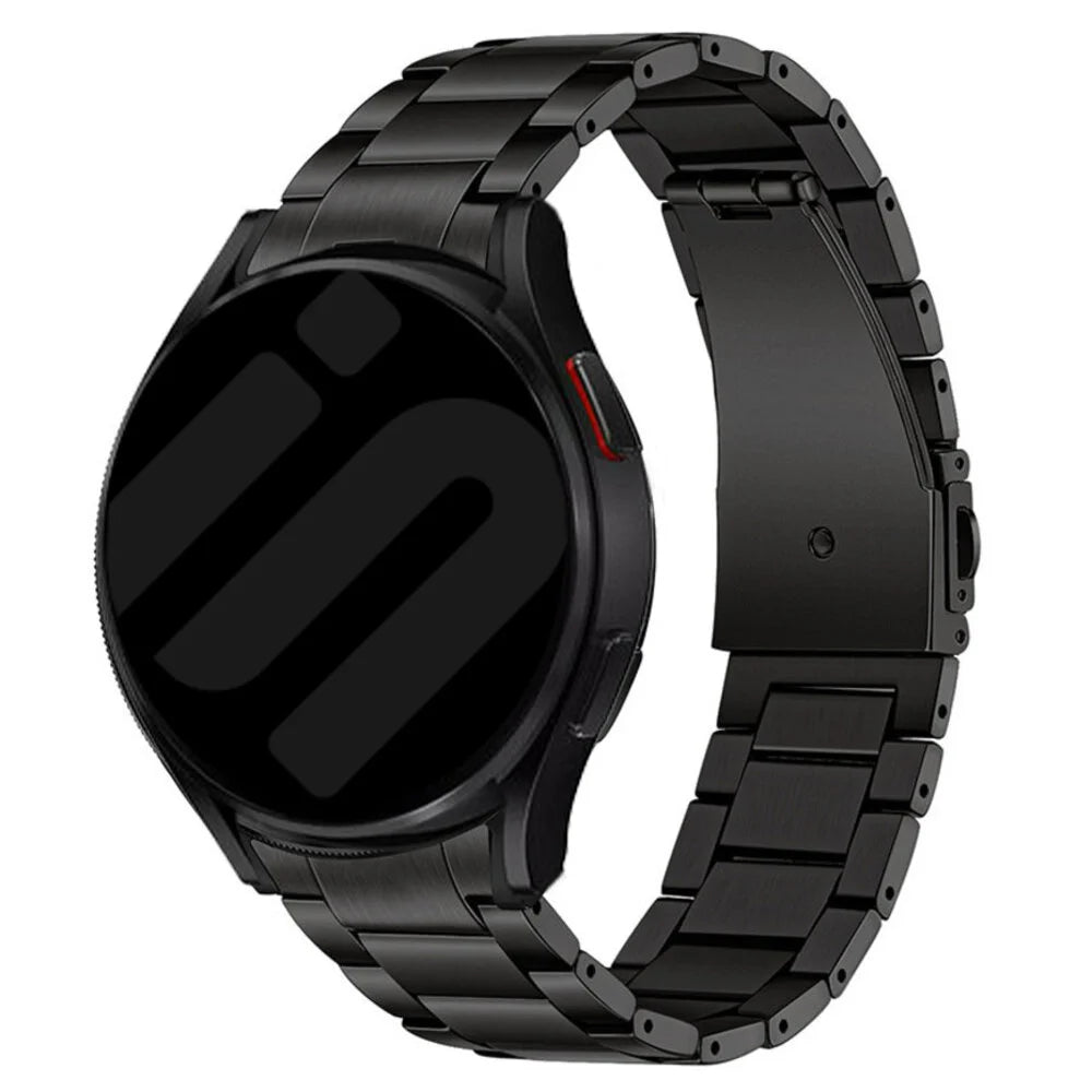 galaxy watch 4 titanium strap black